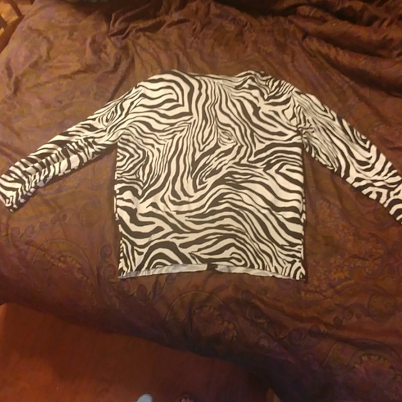 Anne Klein Zebra print top - Picture 5 of 6